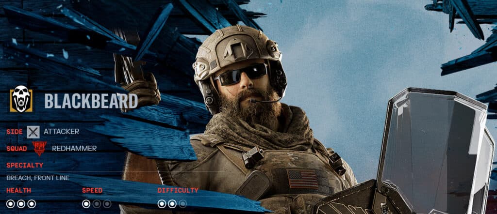 Blackbeard in Rainbow Six Siege X (image via Ubisoft)