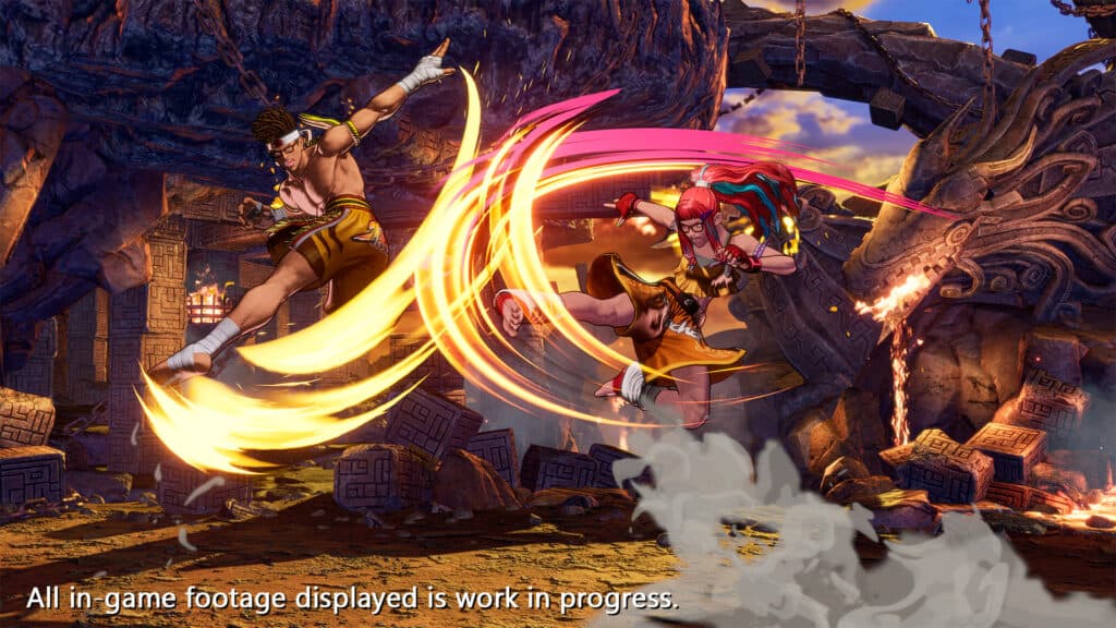 Joe Higashi versus Preecha in FATAL FURY: City of the Wolves (Image via SNK Corporation)