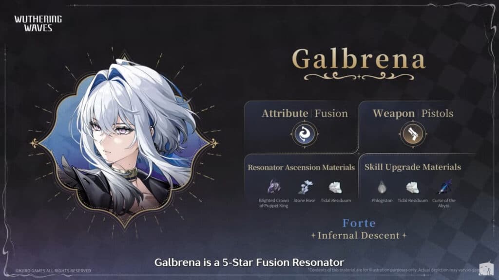 Galbrena details (Image via Kuro Games)