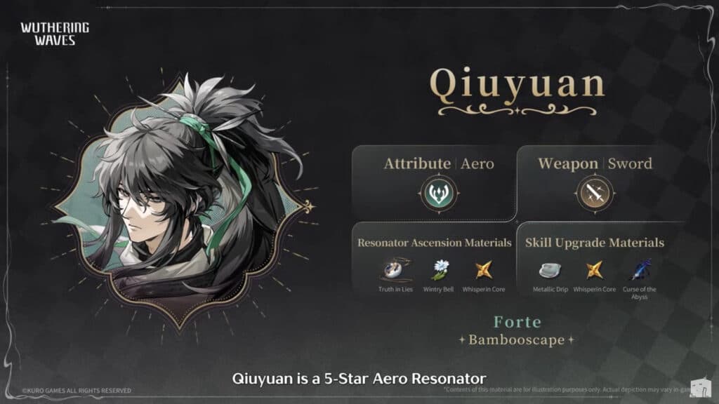 Qiuyuan details (Image via Kuro Games)