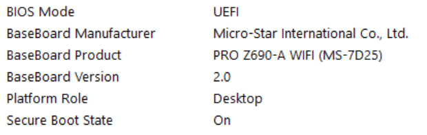 The System Information window. Screenshot by esports.gg