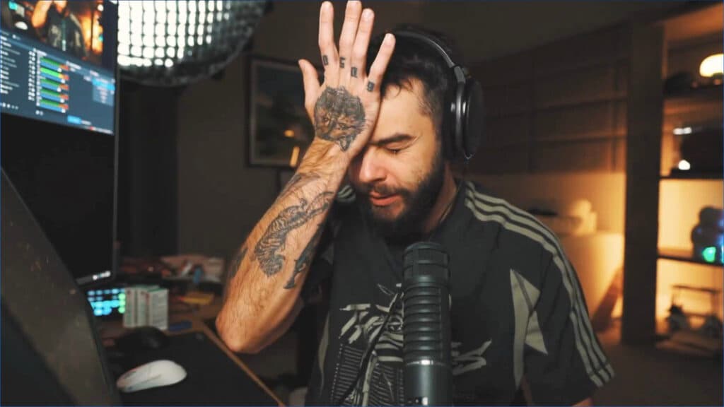 Nadeshot reenacts his reaction to finding out 100T layoffs were on the same day
