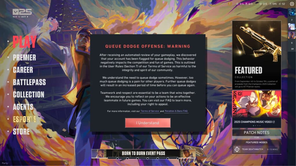 Queue dodge warning (Collage by esports.gg)