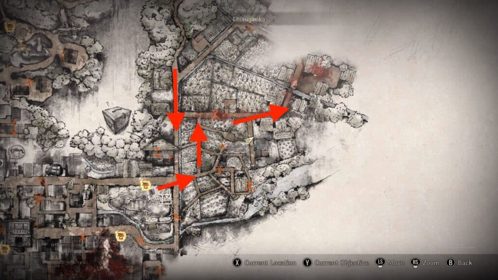 The path to Rinko's house in Silent Hill f (Screenshot via esports.gg)