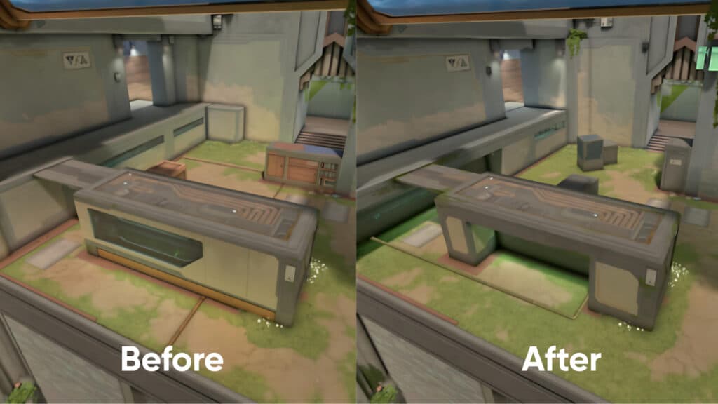 Abyss B site overview (Collage via esports.gg)