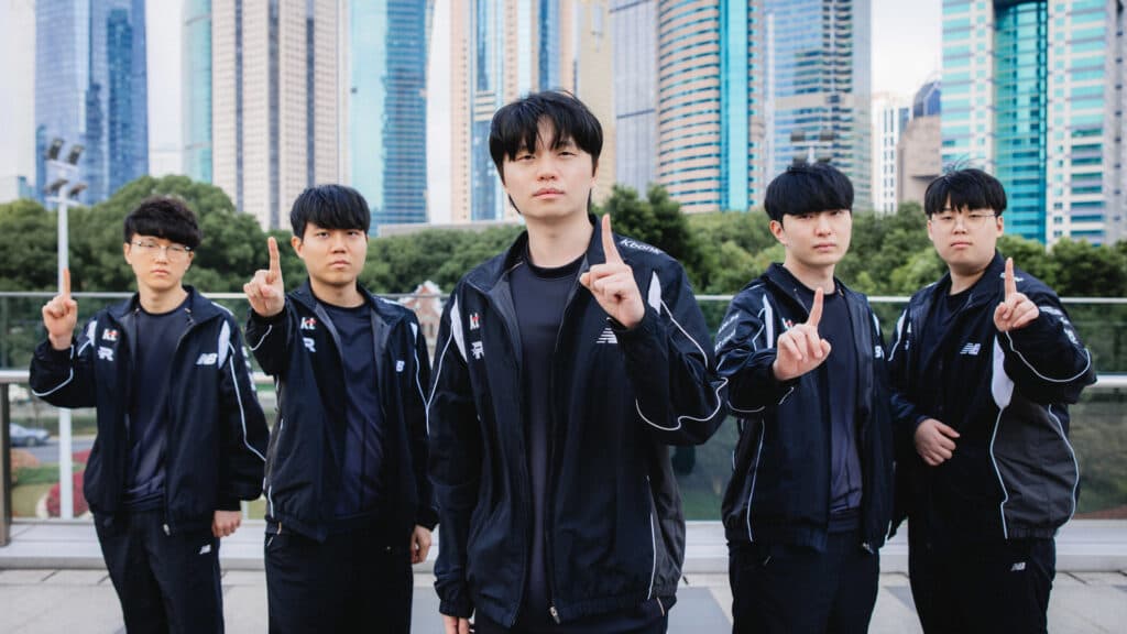 KT Rolster is on a seven-game win streak since the beginning of LoL Worlds 2025 (Image via Colin Young-Wolff | Riot Games)