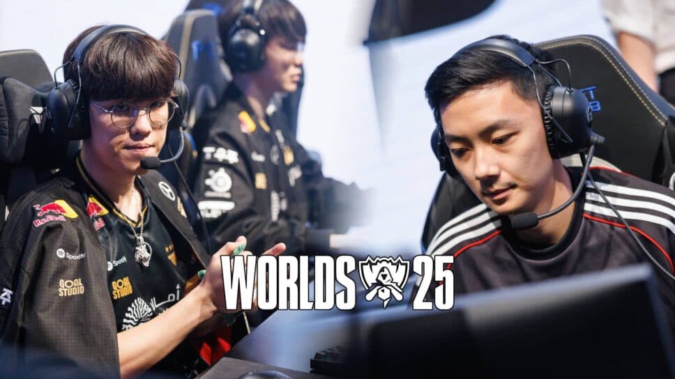 100T faced the T1 titans in the elimination match at LoL Worlds 2025 cover image