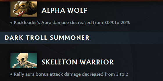 Neutral creep nerfs (Image via Dota 2)