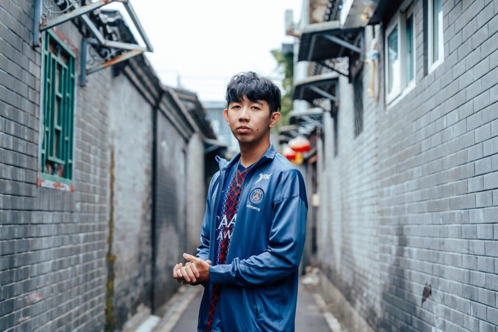 PSG Azhi at Worlds 2025 (Photo via Riot Games | Aiksoon Lee)