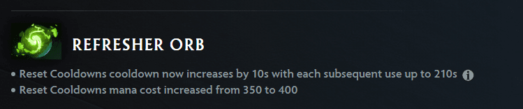 Refresher Orb nerf (Image via Dota 2)