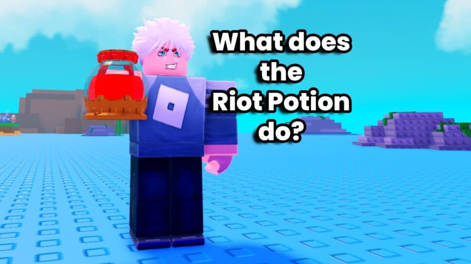 What does the Riot Potion do in Plants Vs Brainrots cover image