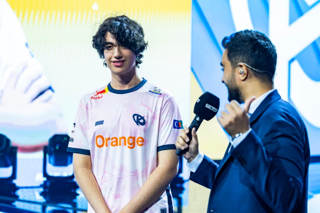 dralii as part of Karmine Corp at the Esports World Cup 2025 (Photo via EWC | Viola Schuldner)