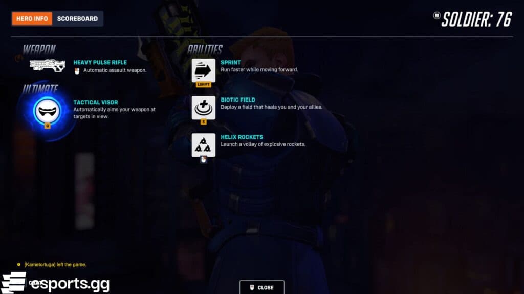 Soldier: 76 (Screenshot via esports.gg)