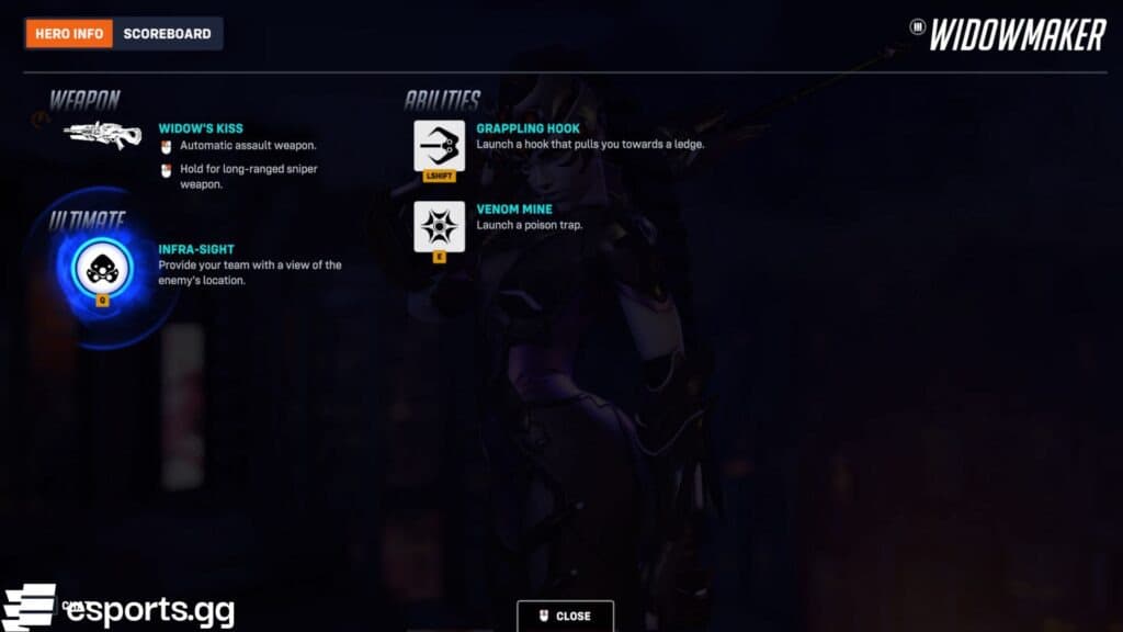 Widowmaker (Screenshot via esports.gg)