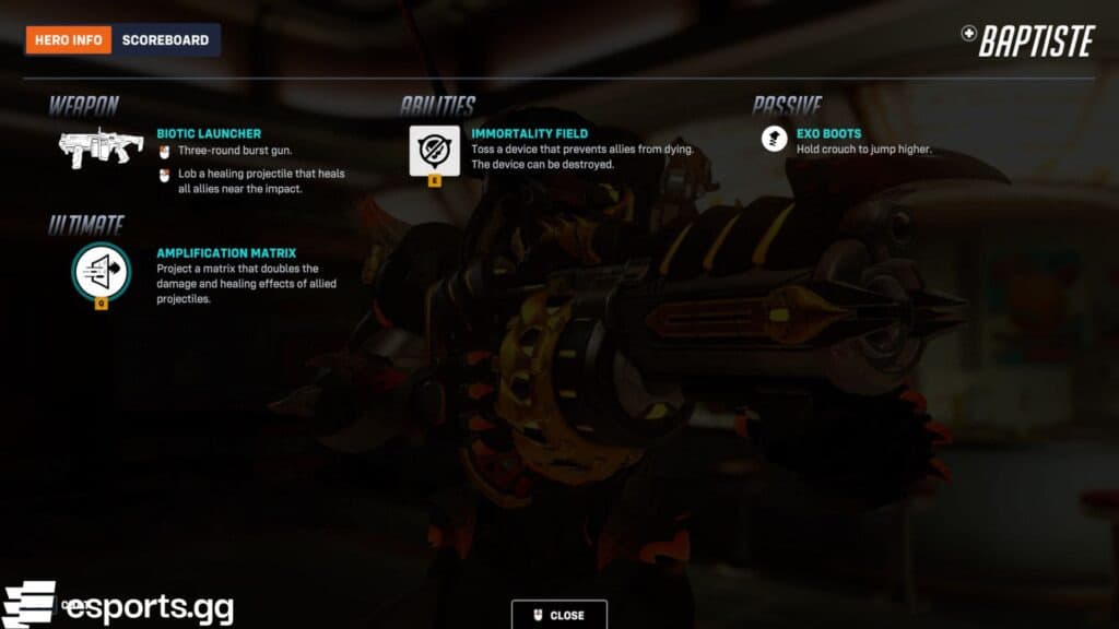 Baptiste (Screenshot via esports.gg)
