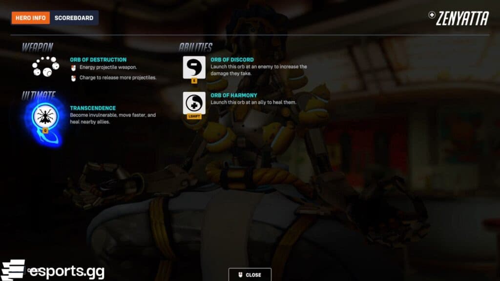 Zenyatta (Screenshot via esports.gg)