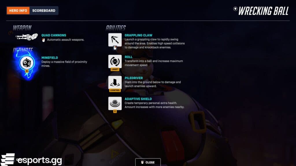 Wrecking Ball (Screenshot via esports.gg)