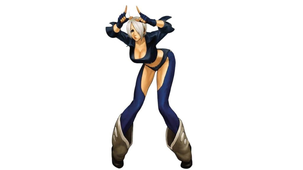 Ángel on the artwork for The King of Fighters 2001 (Image via SNK)
