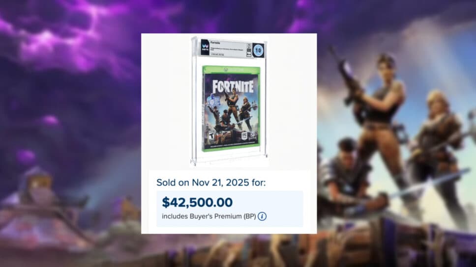 A physical copy of Fortnite sold for $42k cover image