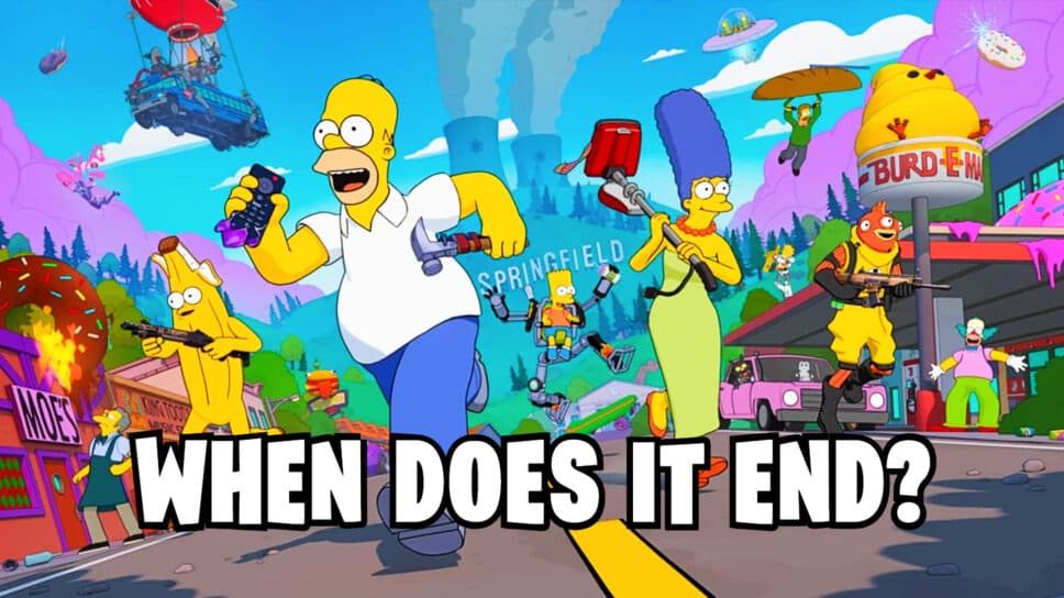 When is The Simpsons Fortnite season ending? Here’s what to know cover image