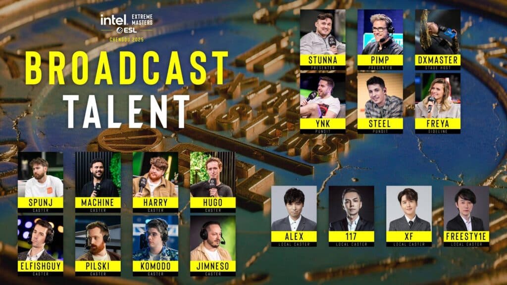 Talent at CS2 Intel Extreme Masters Chengdu 2025 (Image via ESL)
