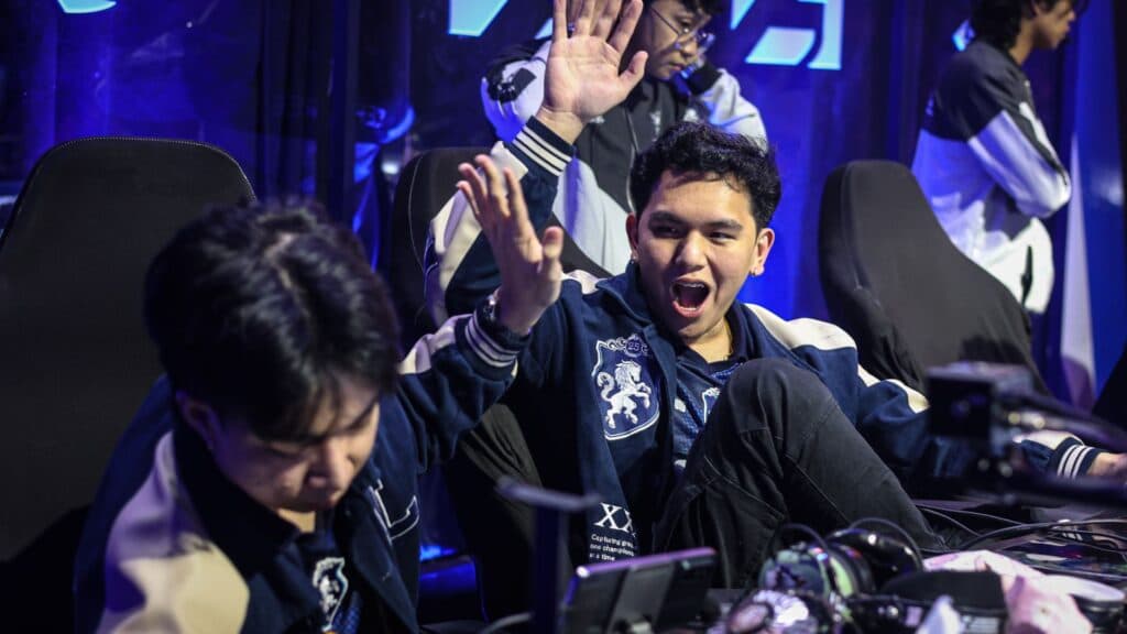 KarlTzy gets super hyped with every win. (Image via MOONTON Games, MPL Philippines)