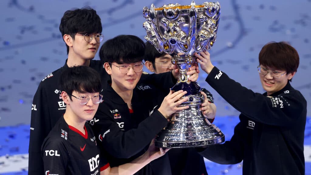 Scout won the LoL Worlds 2021 and was chosen as the tournament’s MVP (Image by Riot Games)