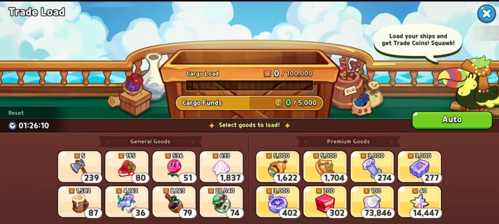 Max out the cargo for additional funds (Screenshot via esports.gg)