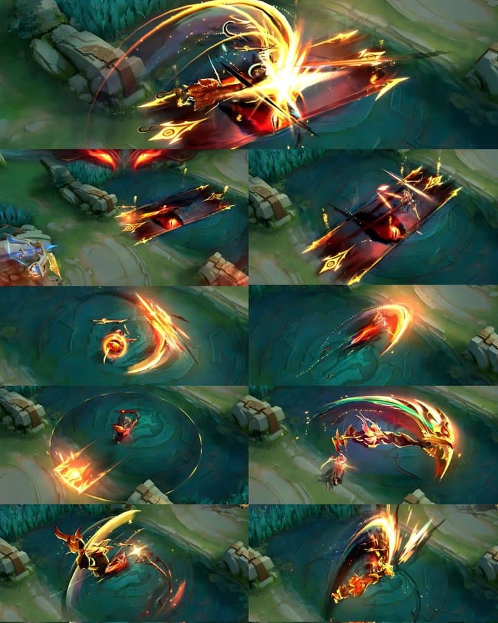 The skill effects for the Benedetta “Vessel of Pride” skin (Image via ML Leaks on X)