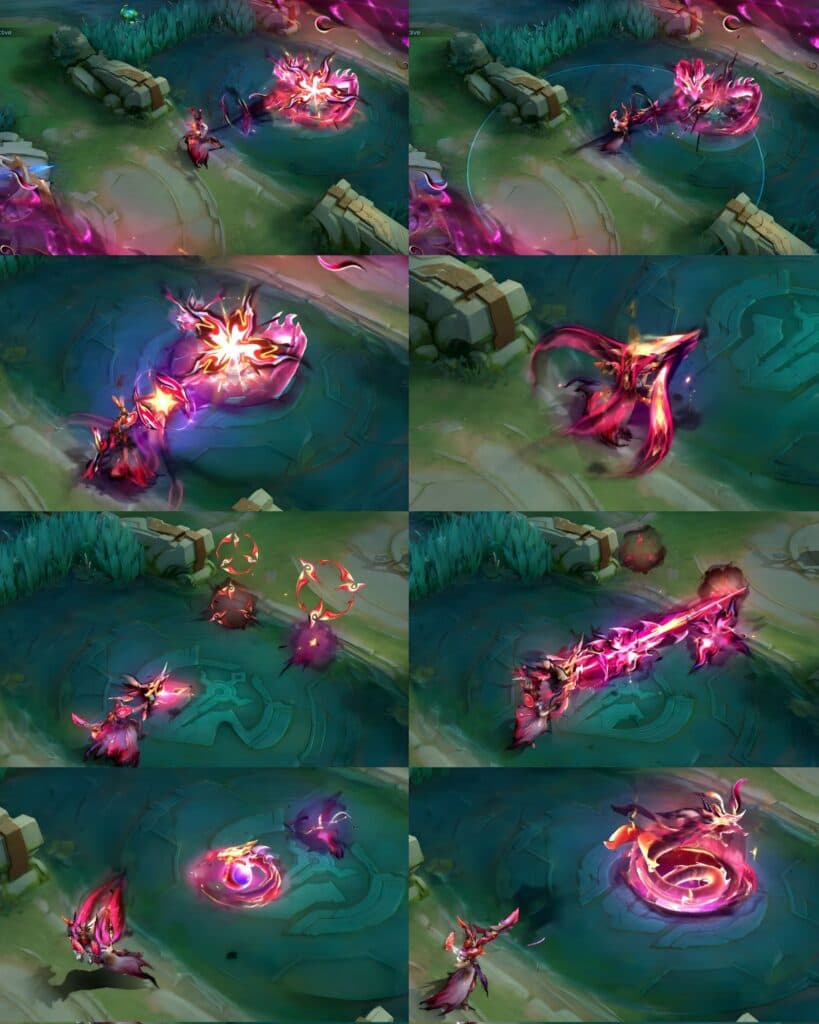 The skill effects for the Clint “Vessel of Ruin” skin (Image via ML Leaks on X)
