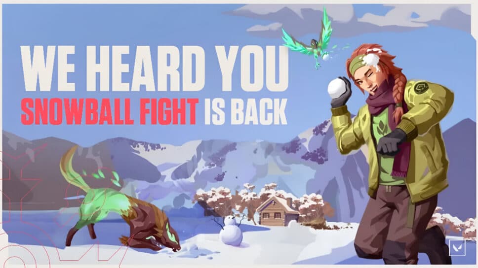 Snowball Fight is returning to VALORANT for Christmas 2026 cover image