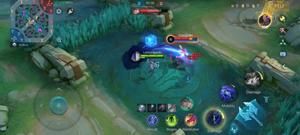 Sora's Thunder form deals massive damage in exchange for less HP (Screenshot via esports.gg)