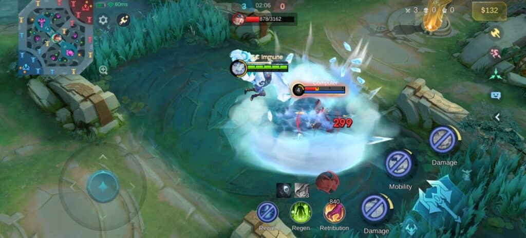 Sora's Torrent form offers a lot of CC effects for team fights (Screenshot via esports.gg)