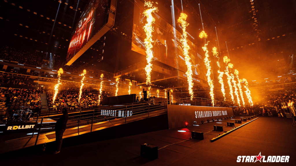 The Starladder Budapest Major stage for the Grand Finals between FaZe and Vitality