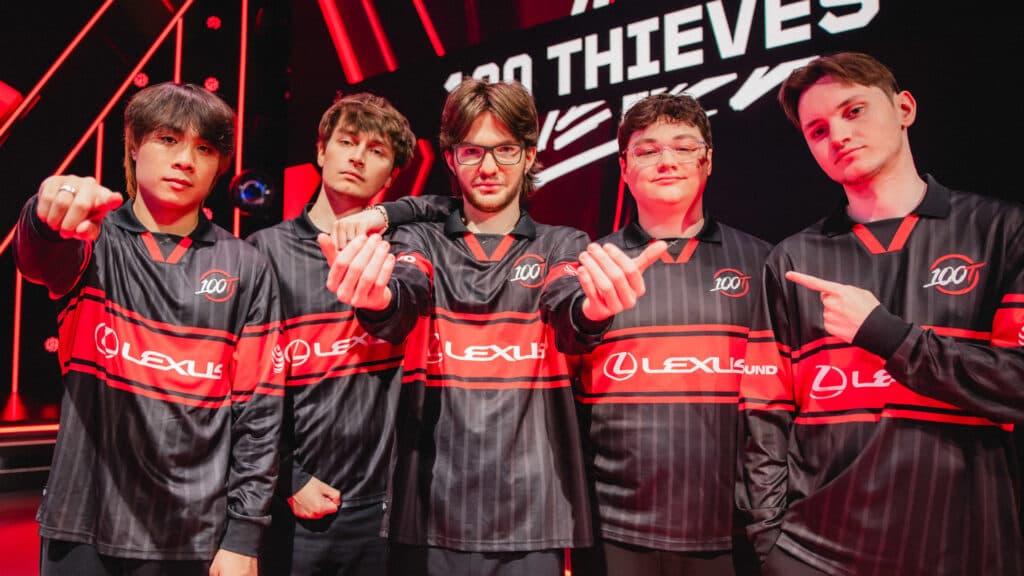 100 Thieves will be playing against Sentinels (Image by Shannon Cottrell/Riot Games)
