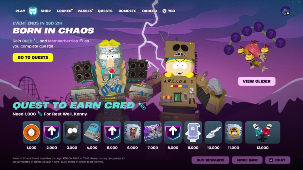 Fortnite x South Park ‘Born in Chaos’ Pass: All rewards and how to get them cover image