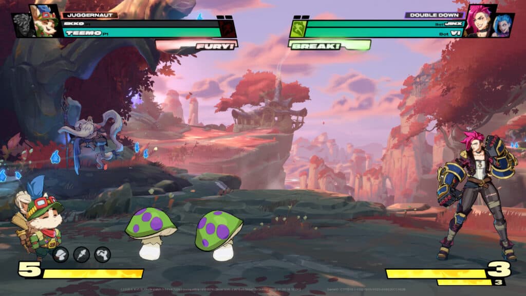 Setting Noxious Trap mushrooms (Image via esports.gg)