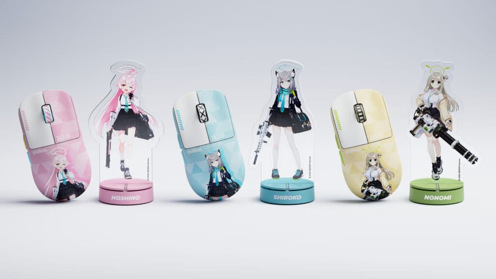 Pulsar x Blue Archive mouse collaboration (Image via Pulsar Gaming)