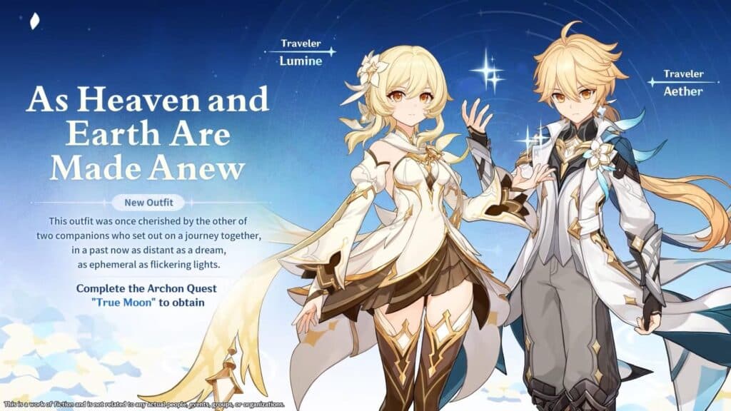 Traveler skin details (Image via HoYoverse)