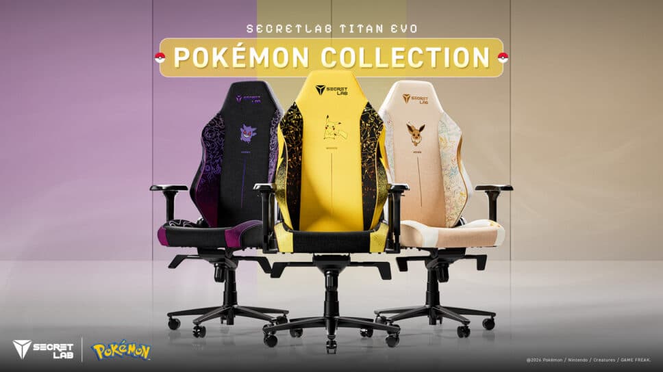 Secretlab releases new Pokémon gaming chairs, featuring Pikachu, Eevee and Gengar cover image