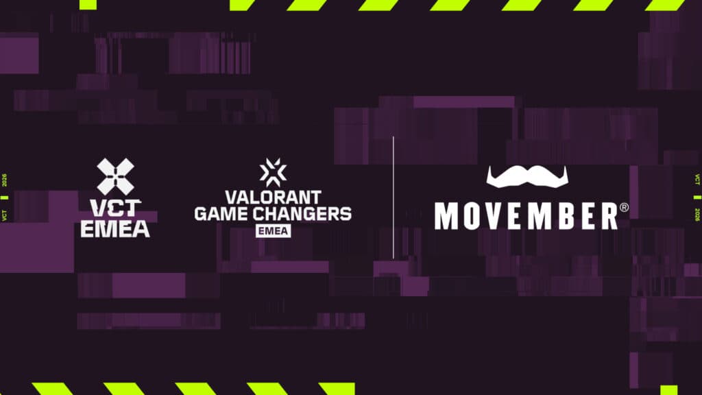 Movember will be collaborating with the LEC, VCT EMEA, and the Game Changers EMEA circuit (Image via Riot Games)