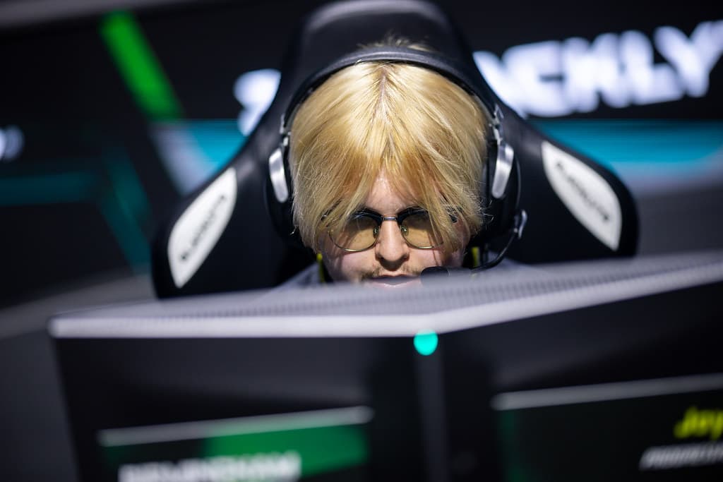 Joseph "Joyo" Young at the Birmingham Major 2025 (Image via Rocket League Esports)