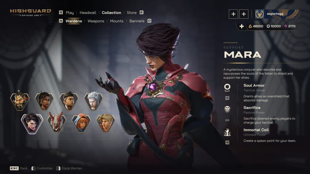 Mara (Screenshot via esports.gg)