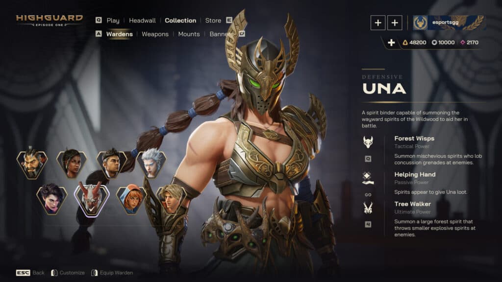 Una (Screenshot via esports.gg)