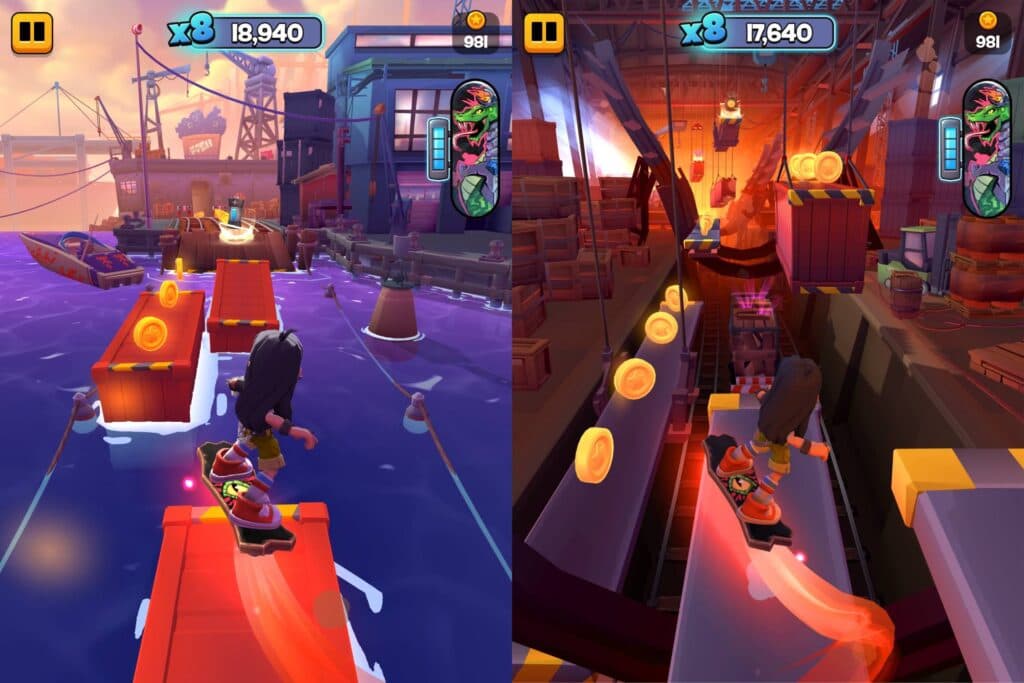 Variety of locations in Subway Surfers City (Image via SYBO)