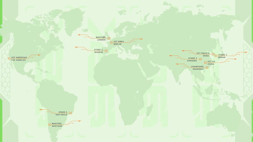Riot Games unveils VCT Stage 2 Playoffs roadshows locations cover image