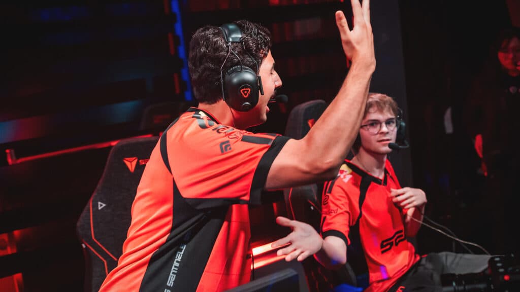 Sentinels will be playing against the winner of the KRU vs Leviatán match (Image by Colin Young-Wolff/Riot Games)