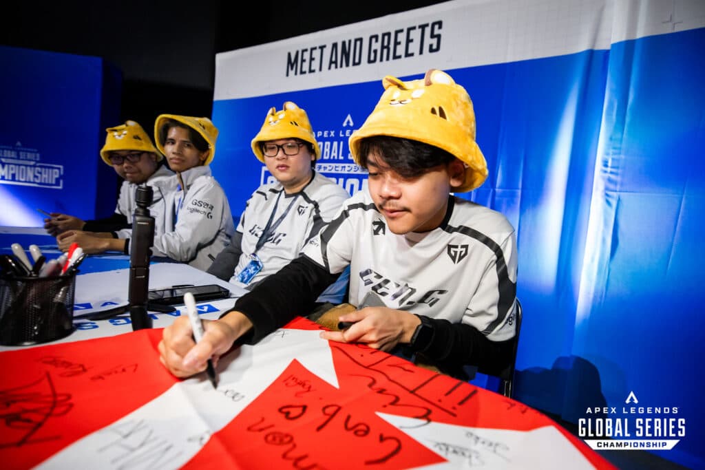 Gen.G Esports in their meet-and-greet during ALGS Year 5 Championship (Photo via ALGS / Joe Brady)