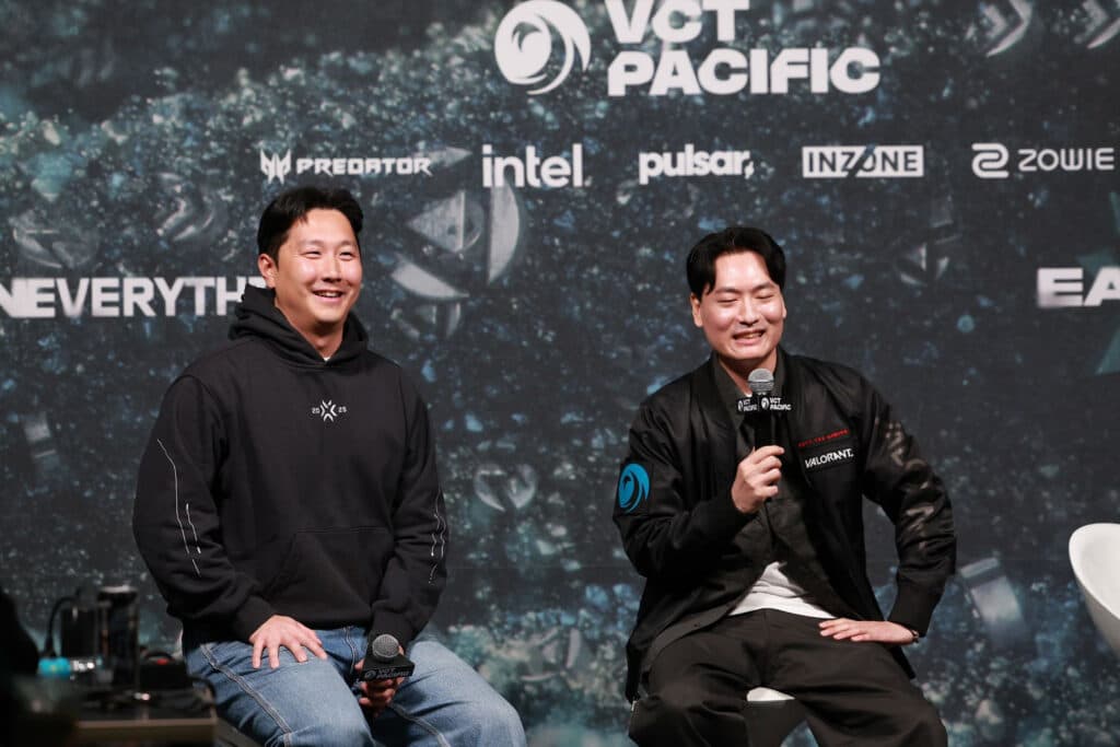 David Hong (L) and Jake Sin (R) (Photo via @RiotJaker / X)