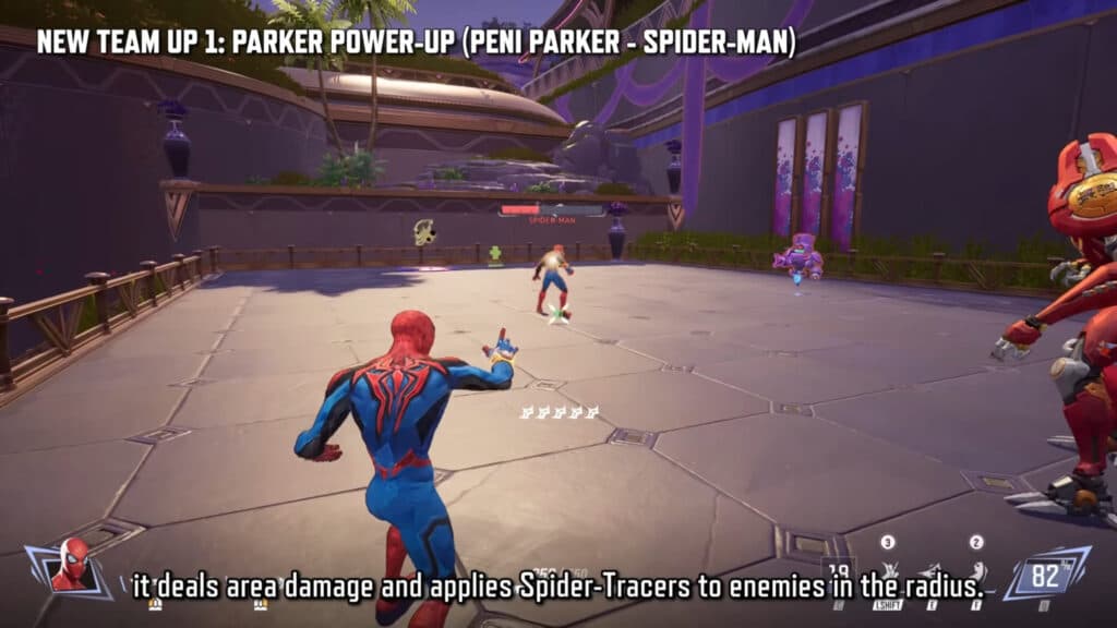 Screenshot of the Parker Power-Up Team-Up (Image via NetEase Games)